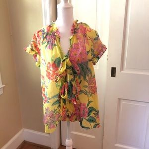 Banjanan Yellow Flamingo Top